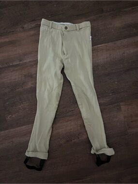 Kids Light Beige Riding Chinos - Classic Fit